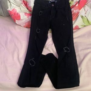 hollister high rise supper skinny jeans a